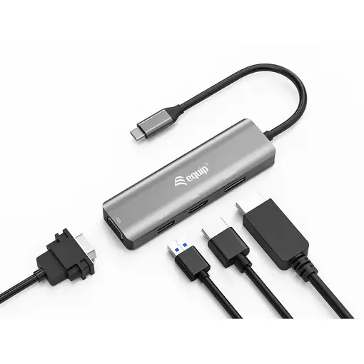 Equip Adaptador USB-C a HDMI/DisplayPort/VGA/USB