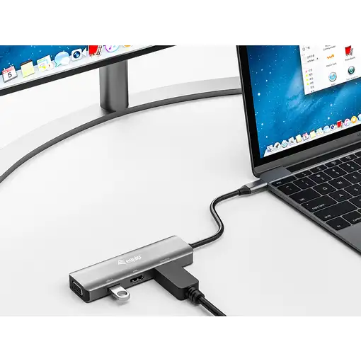 Equip Adaptador USB-C a HDMI/DisplayPort/VGA/USB