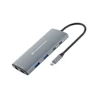 Conceptronic DONN06G base para portátil y replicador de puertos Alámbrico USB 3.2
