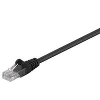 Goobay 68649 cable de red Negro 3 m Cat5e U/UTP (UTP)