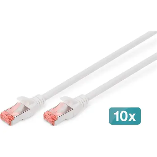 Digitus Cable de conexión CAT 6 S/FTP, 10 unidades
