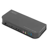 Digitus Conmutador KVM, 2 puertos, 4K60Hz, 2 DP in, 1 DP/HDMI out Digitus Conmutador KVM, 2 puertos, 4K60Hz, 2 DP in, 1 DP/HDMI out