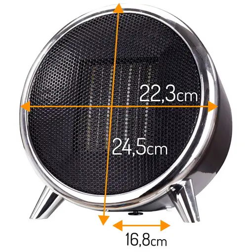 Calefactor Cerámico LED, Portátil, 2 Niveles Potencia,  Briebe, HT1129