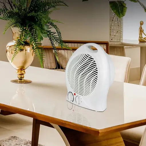 Well Home Ventilador Calefactor con Control de Temperatura