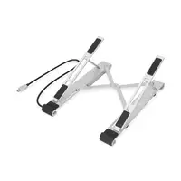 Digitus Soporte variable para notebook con hub USB-C™ integrado, 5 puertos