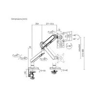 Equip Soporte de escritorio para monitor de 17«-35», negro