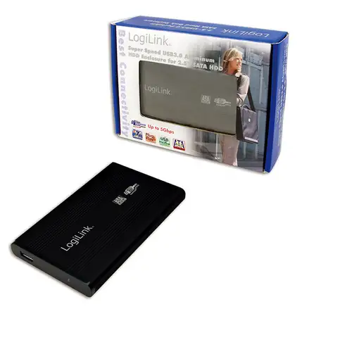 LogiLink UA0106 caja para disco duro externo Negro 2.5'' USB con suministro de corr