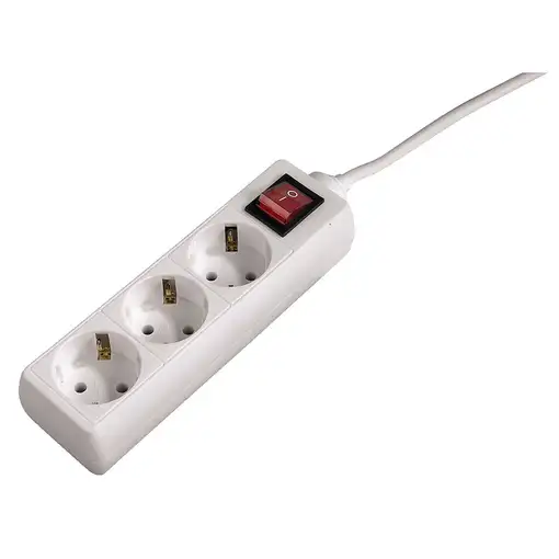 Hama 1.4m, 10-Way Power Strip, Blanco