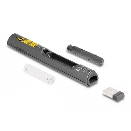 DeLOCK Presentador Láser USB antracita