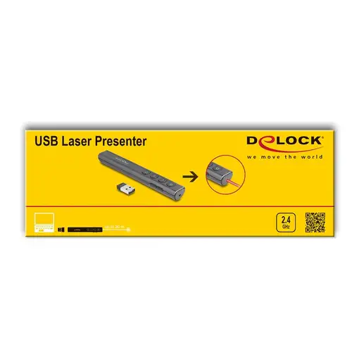 DeLOCK Presentador Láser USB antracita