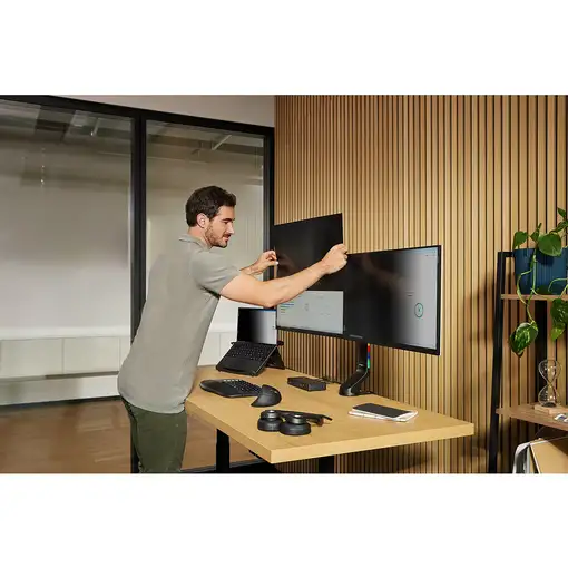 Kensington Filtro de privacidad extraíble en dos direcciones para monitores de 23,