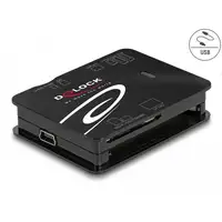 DeLOCK Lector de tarjetas USB 2.0 para tarjetas de memoria CF/SD/Micro SD/MS/xD/M2