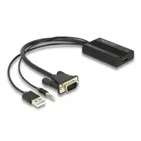 DeLOCK Adaptador HDMI a VGA con audio 25 cm