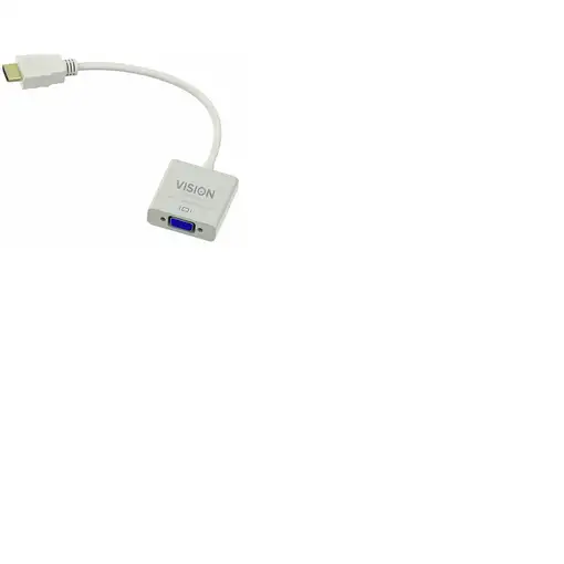 Vision TC-HDMIVGA adaptador de cable de vídeo VGA (D-Sub) HDMI tipo A (Estándar) B Vision TC-HDMIVGA adaptador de cable de vídeo VGA (D-Sub) HDMI tipo A (Estándar) B