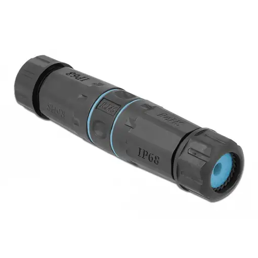 DeLOCK Conector de cable RJ45 hembra a RJ45 hembra Cat.6A a prueba de agua DeLOCK Conector de cable RJ45 hembra a RJ45 hembra Cat.6A a prueba de agua