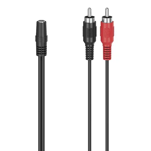 Hama 00305040 cable de audio 3,5mm 2 x RCA Negro