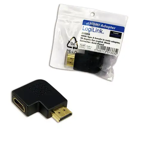 LogiLink AH0008 cambiador de género para cable HDMI Negro