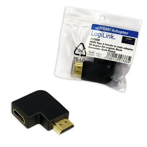 LogiLink AH0008 cambiador de género para cable HDMI Negro