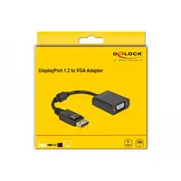 DeLOCK Adaptador DisplayPort 1.2 macho a VGA hembra negro