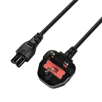 LogiLink CP120 cable de transmisión Negro 1,8 m BS 1363 C5 acoplador LogiLink CP120 cable de transmisión Negro 1,8 m BS 1363 C5 acoplador