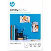 HP Papel fotográfico Everyday, brillante, 200 g/m2, 10 x 15 cm (101 x 152 mm), 100
