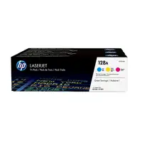 HP Pack de ahorro de 3 cartuchos de tóner original LaserJet 128A cian/magenta/amar