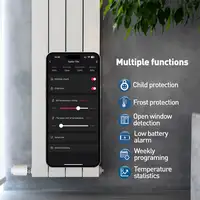 Tellur Smart WiFi Válvula termostática de radiador RVSH1, LED, blanco