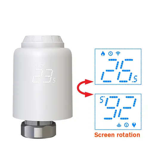 Tellur Smart WiFi Válvula termostática de radiador RVSH1, LED, blanco