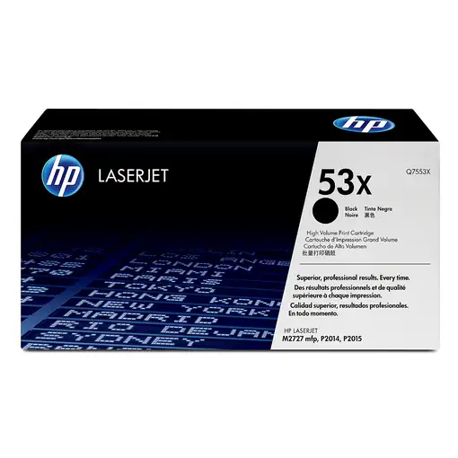 HP Cartucho de tóner original LaserJet 53X de alta capacidad negro