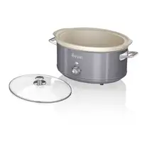 Retro Olla Cocción Lenta,6,5L,Recipiente Extraíble Antiadherente SF17031GRNEU SWAN
