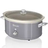 Retro Olla Cocción Lenta,6,5L,Recipiente Extraíble Antiadherente SF17031GRNEU SWAN
