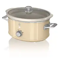 Retro Olla Cocción Lenta 3,5L,Recipiente Extraíble Antiadherente,SF17021CNEU SWAN