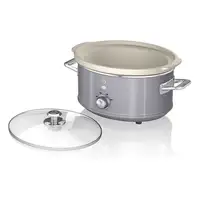 Retro Olla Cocción Lenta 3,5L,Recipiente Extraíble Antiadherente,SF17021GRNEU SWAN