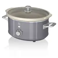 Retro Olla Cocción Lenta 3,5L,Recipiente Extraíble Antiadherente,SF17021GRNEU SWAN