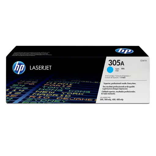 HP Cartucho de tóner original LaserJet 305A cian