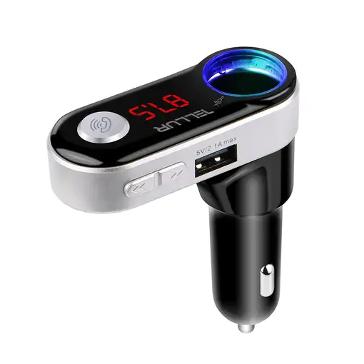 Transmisor FM Bluetooth para coche Tellur FMT-B2, negro