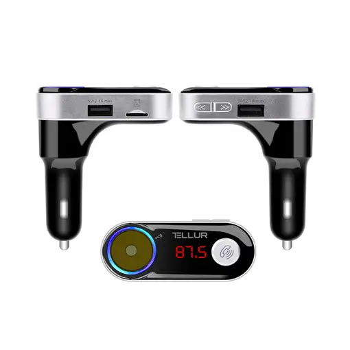 Transmisor FM Bluetooth para coche Tellur FMT-B2, negro