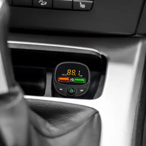 Transmisor FM Bluetooth para coche Tellur FMT-B7, negro