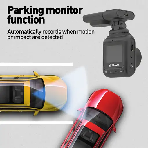 Tellur Dash Patrol DC2 DashCam, FullHD, 1080P, GPS, negro