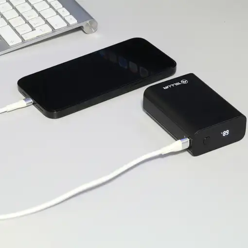 Tellur PD702 Compact Pro 20000mAh Power Bank QC3.0 22.5W + PD20W, negro