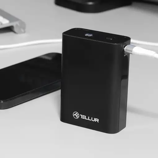 Tellur PD702 Compact Pro 20000mAh Power Bank QC3.0 22.5W + PD20W, negro