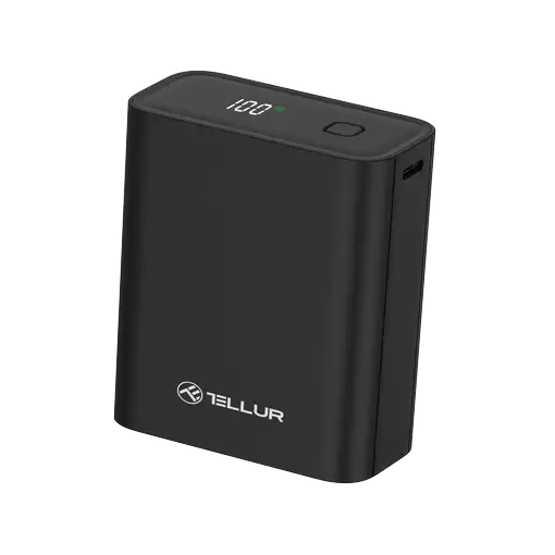 Tellur PD702 Compact Pro 20000mAh Power Bank QC3.0 22.5W + PD20W, negro