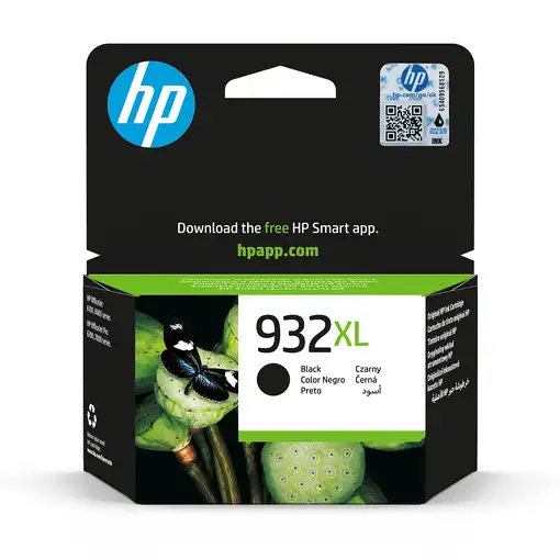 HP Cartucho de tinta original 932XL de alta capacidad negro