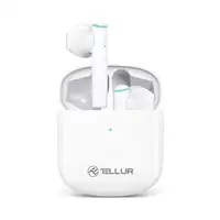 Auriculares Tellur Aura True Wireless, APP, blanco