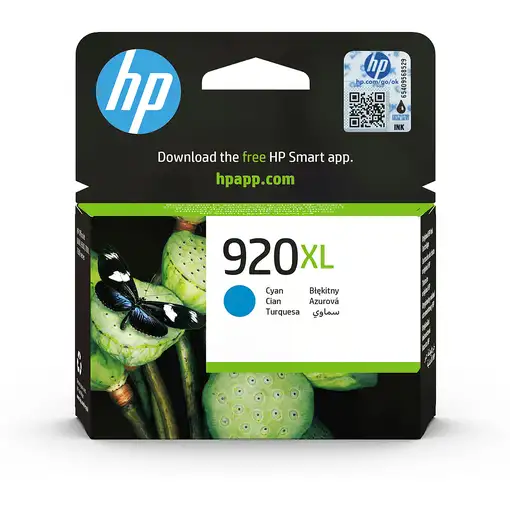 HP Cartucho de tinta original 920XL de alta capacidad cian