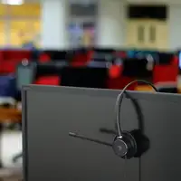 Voice 320 Auriculares para centro de llamadas con cable, binaurales, USB, negro