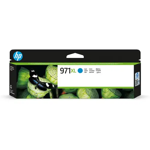 HP Cartucho de tinta original 971XL de alta capacidad cian