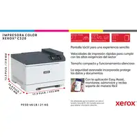 Xerox C320 A4 33 ppm Impresora inalámbrica a doble cara PS3 PCL5e/6 2 bandejas Tot