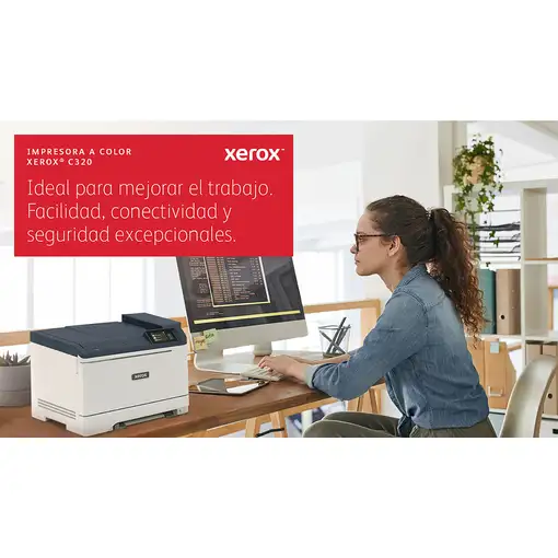 Xerox C320 A4 33 ppm Impresora inalámbrica a doble cara PS3 PCL5e/6 2 bandejas Tot
