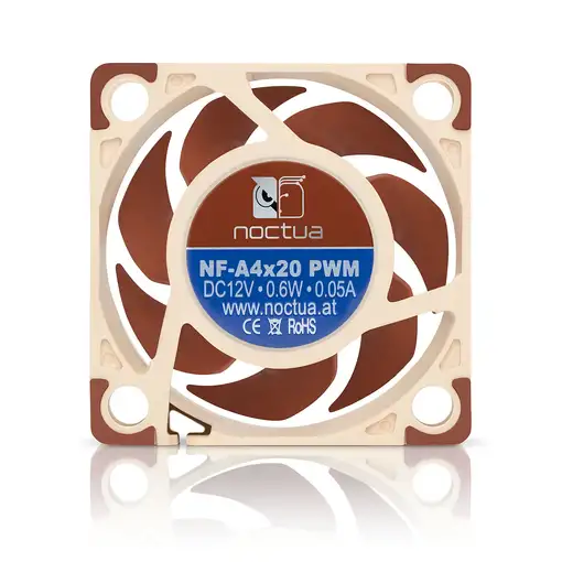 Noctua NF-A4x20 PWM Carcasa del ordenador Ventilador 4 cm Beige, Marrón
